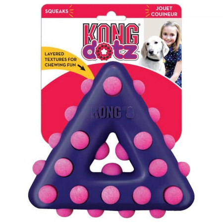Kong Dotz Triangle gryzak dla psa S