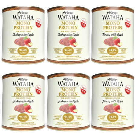 ZESTAW Wataha Monoprotein Adult indyk dla psa 6 x 800 g