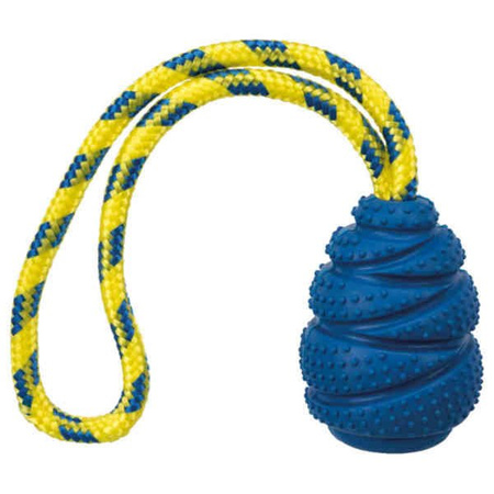 Zabawka gumowa Sporting Jumper, na linie, naturalny kauczuk, 9 cm/30 cm