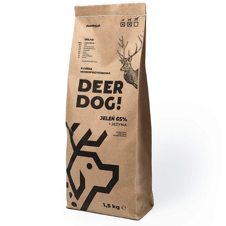 Deer Dog jeleń z jeżynami dla psa 1,5 kg