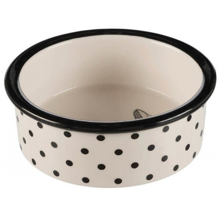 Miska ceramiczna Zentangle, 0.3 l/? 12 cm, biało/czarna