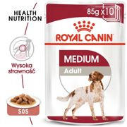 Royal canin medium adult karma mokra w sosie dla psów dorosłych, ras średnich saszetika 140g