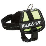 Julius-K9® Powerharness® szelki, dla psa, neonowa zieleń, Baby 1/XS: 30–40 cm/18 mm