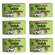 ZESTAW Paka Zwierzaka indyk z cielęciną dla kota 6 x 200 g