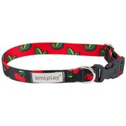 amiplay BeHappy obroża regulowana Cherry M