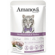 Amanova Sterilised saszetka dla kota biała ryba i indyk 85 g