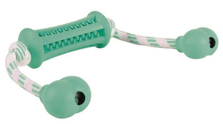 Denta Fun, zabawka do przeciągania i czyszczenia zębów, dla psa, guma naturalna/sznur, 9 cm/37 cm, o smaku mięty