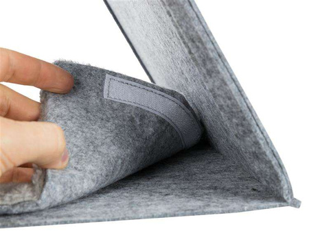 Legowisko zamknięte Junior, filc, składane, 38 × 34 × 38 cm, jasnoszare