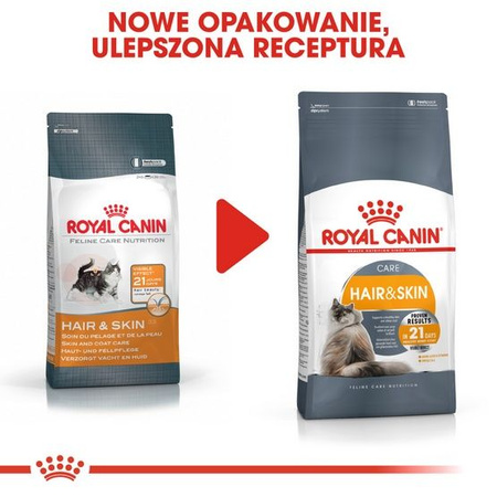Royal canin hair&skin care karma sucha dla kotów dorosłych, lśniąca sierść i zdrowa skóra 400g