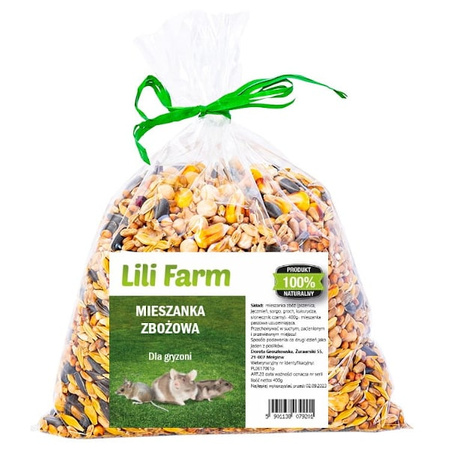 Lili farm mieszanka zbożowa dla królika, gryzoni i ptaków 400 g