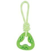 Zolux zabawka tpr samba trójkątna ze sznurem dla psa 26 cm