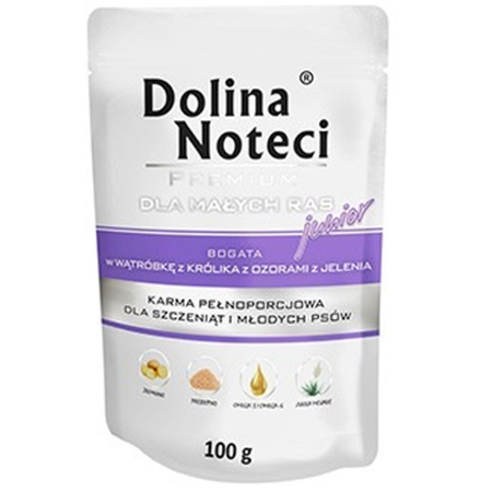 Dolina noteci junior wątróbka z królika z ozorami jelenia 100g