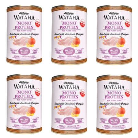 ZESTAW Wataha Monoprotein Puppy królik dla psa 6 x 400 g