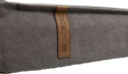 Poduszka BE NORDIC Föhr, 80 × 55 cm, ciemnoszara