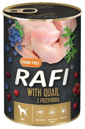 Rafi Pies Przepiórka puszka 400g