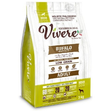 Vivere Medium bawół dla psa 3 kg
