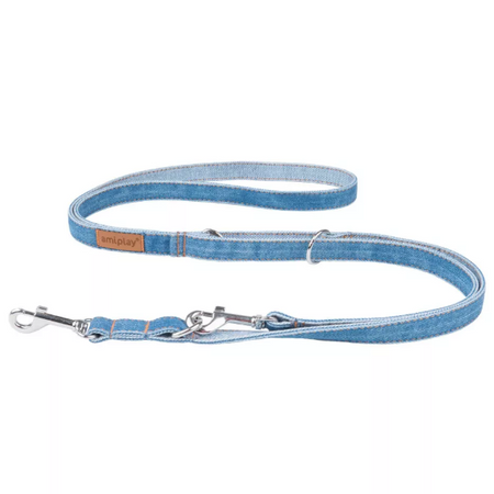 Amiplay Smycz 6 in 1  Denim S