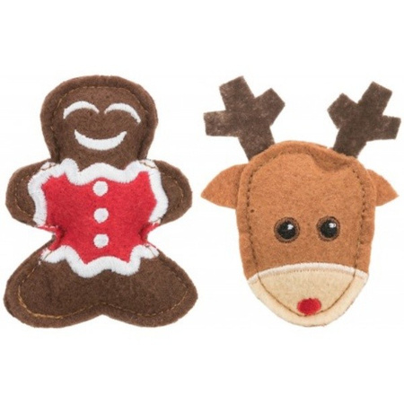 Trixie Xmas renifer i piernik dla kota 2 szt.