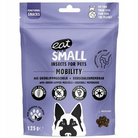 EAT SMALL Mobility Soft insekty i nasiona konopne dla psa 125 g