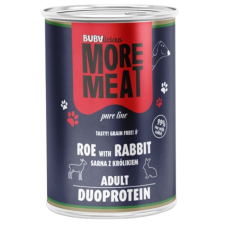 BUBAlicious More Meat duo Pure Sarna z królikiem 400 g
