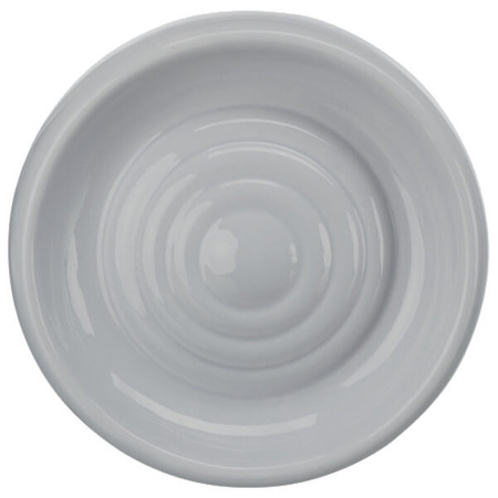 Miska na wodę, dla kota, szara, ceramiczna, 0,2l/ 18 cm