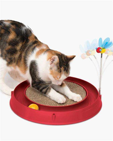 Tor Catit Play'n Scratch z drapakiem, 4 x 36 x 39,5 cm, czerwony