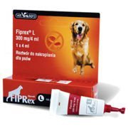 Fiprex l na pchły i kleszcze dla psa 1x4 ml