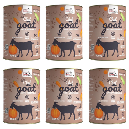 ZESTAW Syta Micha Chef Koza z warzywami, 6 x 400 g