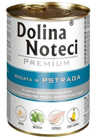 Dolina noteci premium pies pstrąg puszka 400g