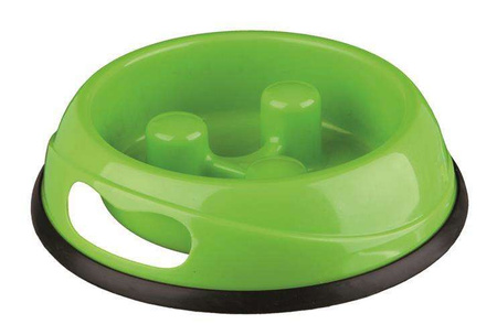 MISKA plastikowa wymuszająca wolne jedzenie 0,45l/śr.20cm