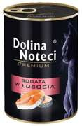 Dolina Noteci Premium Kot Bogata w łososia puszka 400g