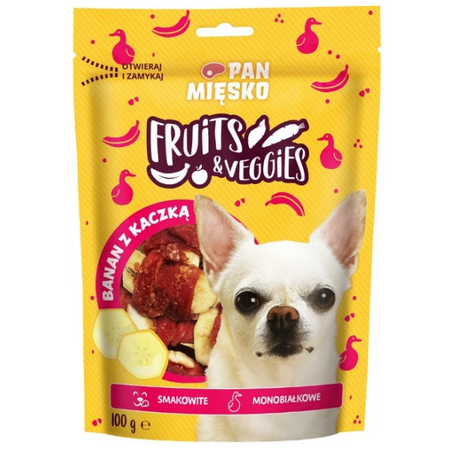 Pan Mięsko Fruits & Veggies Banan z kaczką 100 g