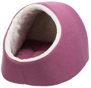 Salva, legowisko zamknięte, fuksja/kremowe, 41 × 30 × 50 cm