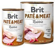 Brit pate & meat dog rabbit puszka 800g