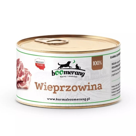 bOOmerang wieprzowina mokra karma dla psa 410 g