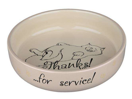 MISKA CERAMICZNA DLA KOTA, 0.3 l/o 15 cm