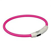 Pierścień z lampą błyskową USB, M–L: 45 cm/o 7 mm, różowy