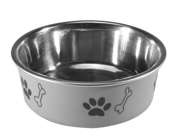 Miska antypoślizgowa z nadrukiem, szara, L (0,7 l)