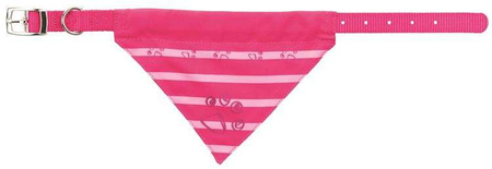 Obroża nylonowa z chustą, M–L: 43–55 cm/25 mm, fuksja
