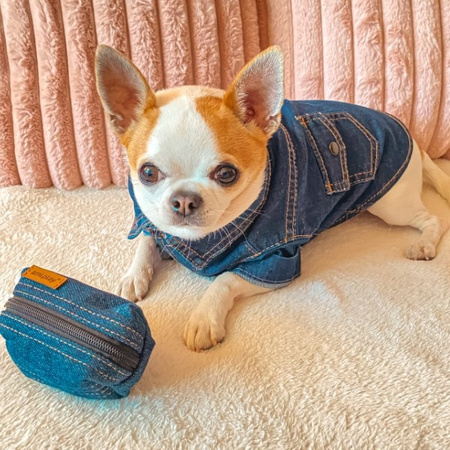 amiplay koszula dla psa Denim granatowa 25 cm