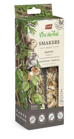 Vita Herbal Smakers drzewny  dla gryzoni i królika 90 g , 5 szt. display
