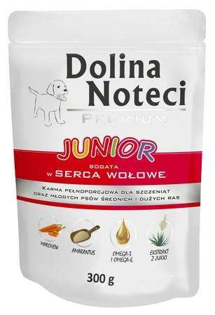 Dolina noteci premium junior serca wołowe 300g