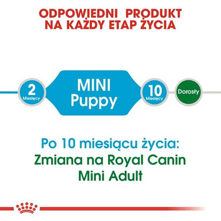 Royal canin mini puppy karma sucha dla szczeniąt, od 2 do 10 miesiąca życia, ras małych 4kg