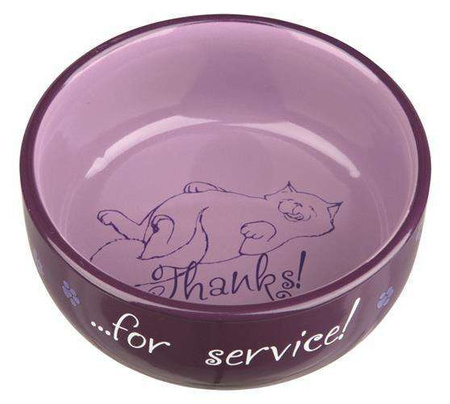 MISKI CERAMICZNE DLA KOTA Thanks for Service, 0.3 l/o 11 cm