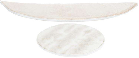 Nelli, legowisko zamknięte, białe/szarobrązowe, o 52 × 40 cm