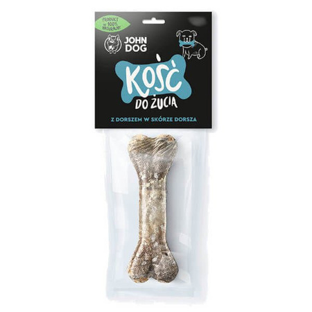 John dog kość do żucia z dorszem w skórze dorsza 12 cm, 17 cm