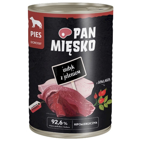 Pan Mięsko indyk z jeleniem dla psa 400 g