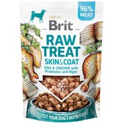 Brit Raw Treat Skin & Coat ryba z kurczakiem i algami 40 g