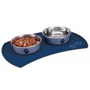 Podkładka pod miski, silikonowa, 48 × 27 cm, przezroczysta