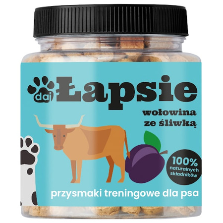Łapsie wołowina ze śliwką dla psa 300 g
